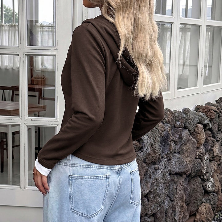 Damen Modisches Sweatshirt mit Knopfleiste Echo Archiv