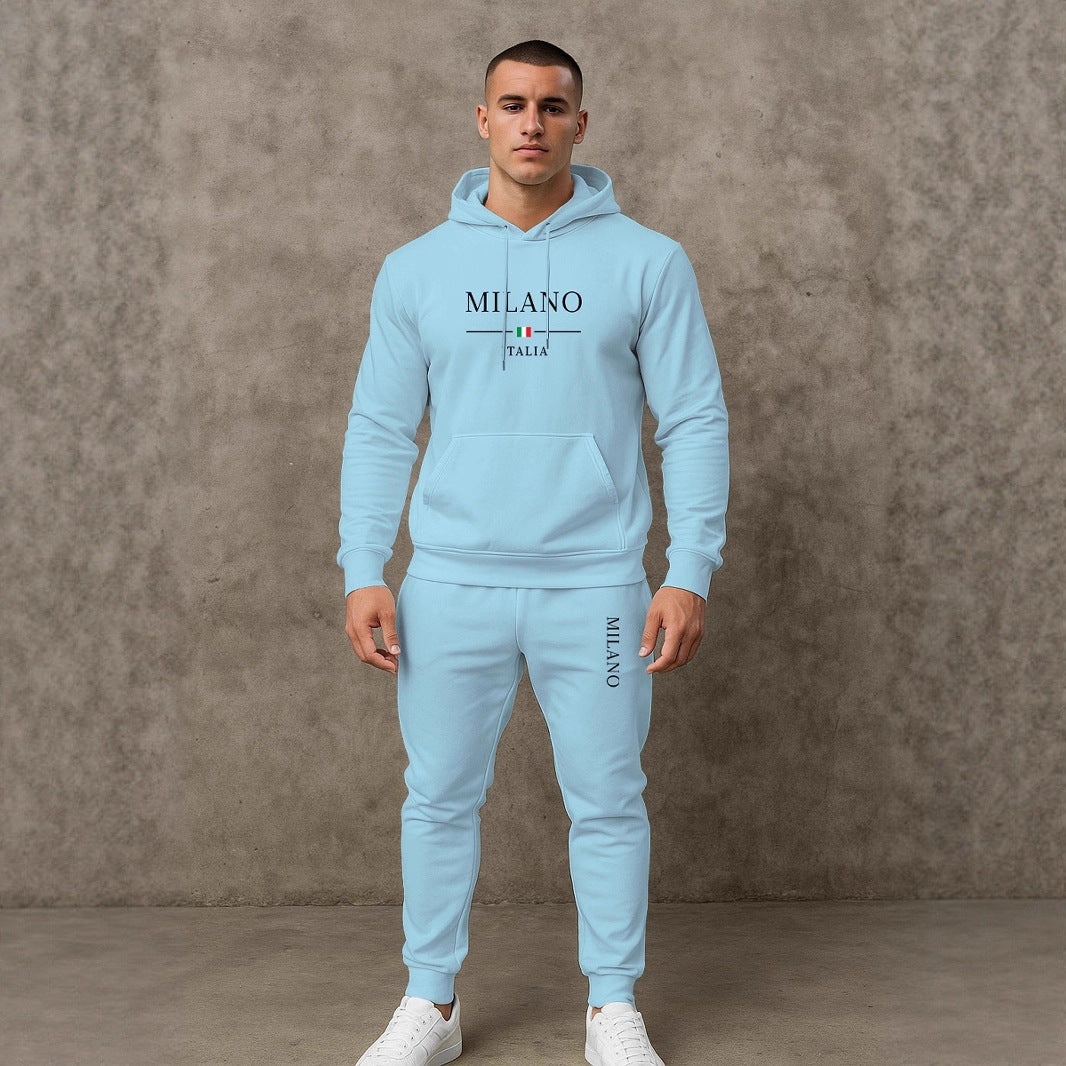 Herren Sportlicher Hoodie und Jogginghose Set Echoarchiv