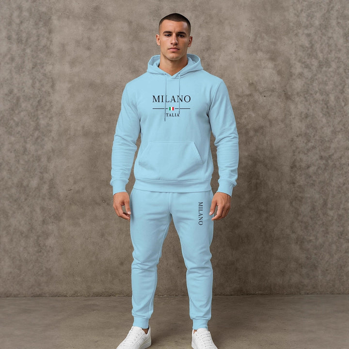Herren Sportlicher Hoodie und Jogginghose Set Echoarchiv