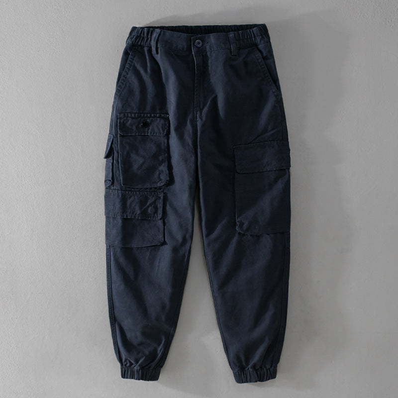 Herren Utility-Cargo-Jogger mit verstärkten Beintaschen und elastischem Knöchelbund Echoarchiv