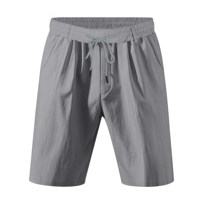 Herren nan knielange leichte Funktionsshorts mit Elastikbund, Kordelzug und tiefen Eingrifftaschen Echo Archiv
