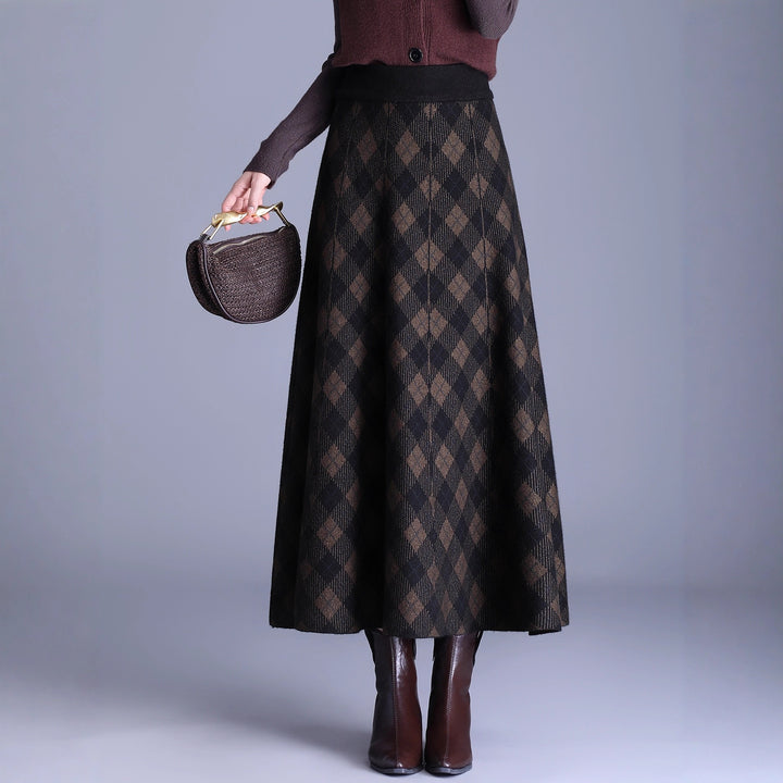 Damen Eleganter Maxirock mit geometrischem Muster Echo Archiv