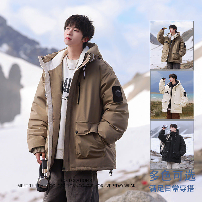 Herren isolierte Outdoor-Pufferjacke mit multifunktionalen Taschen und verstellbarem Kapuzensystem Echoarchiv