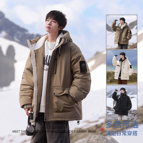 Herren isolierte Outdoor-Pufferjacke mit multifunktionalen Taschen und verstellbarem Kapuzensystem Echoarchiv