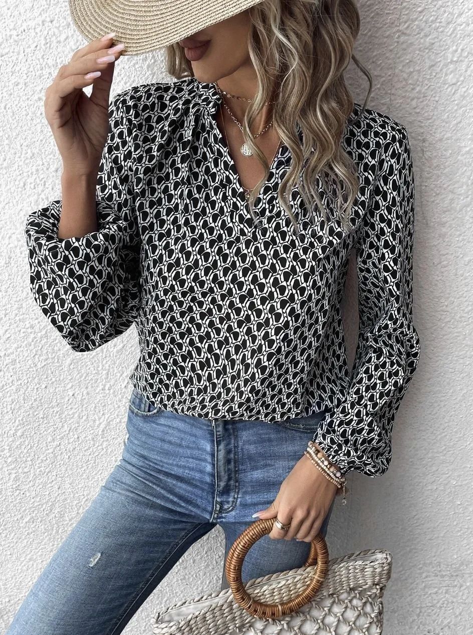 Damen Elegante Bluse mit Muster Echo Archiv