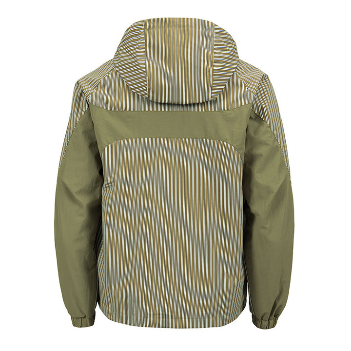 Herren Modische Windbreaker-Jacke mit Kapuze und Streifenmuster Echo Archiv