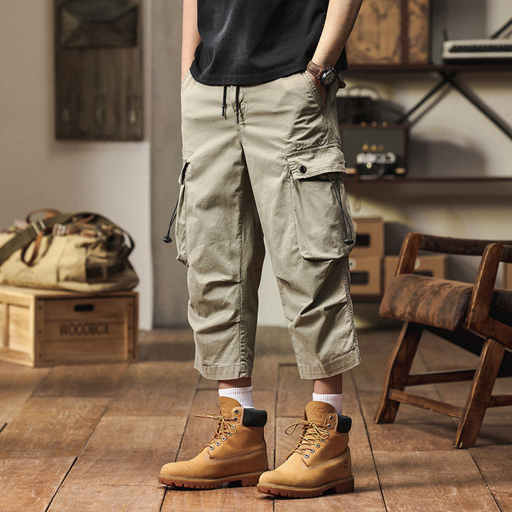 Herren Cargo-Hose mit multifunktionalen Taschen und elastischem Bund Echoarchiv 1758210203