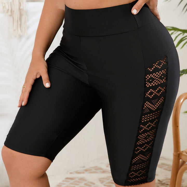 Damen Sportliche Radlerhose mit trendigem Spitzen-Detail Echo Archiv