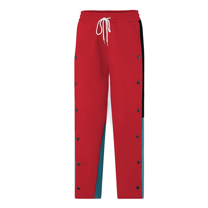 Herren Sportliche Freizeithose mit Knöpfen und elastischem Bund Echo Archiv