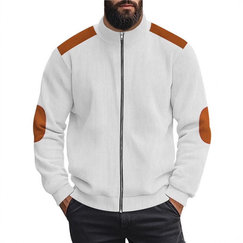 Herren Sportliche Zip-Jacke mit Taschen Echoarchiv