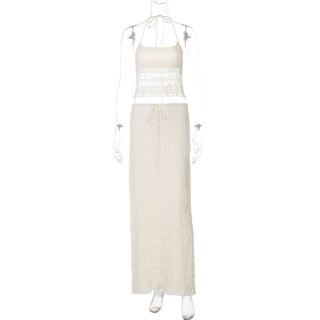 Damen Maxikleid mit schulterfreiem Design und Raffungen Echo Archiv