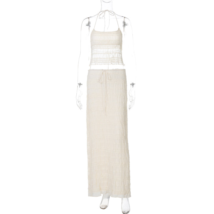 Damen Maxikleid mit schulterfreiem Design und Raffungen Echo Archiv