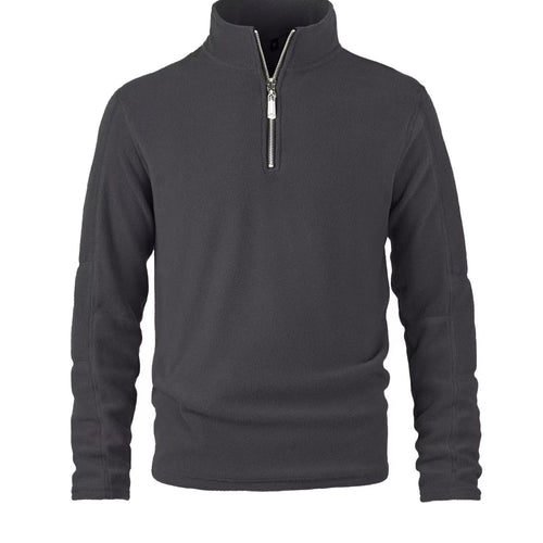 Herren warmhaltender Fleece-Pullover mit halbem Reißverschluss Echoarchiv