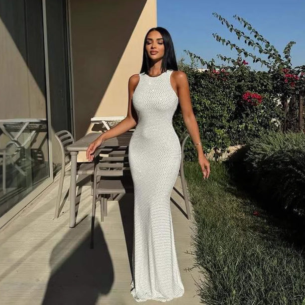 Damen Figurbetontes Abendkleid mit Glitzerakzenten Echo Archiv