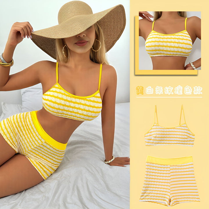 Damen Cropped Top und Shorts Set Echo Archiv