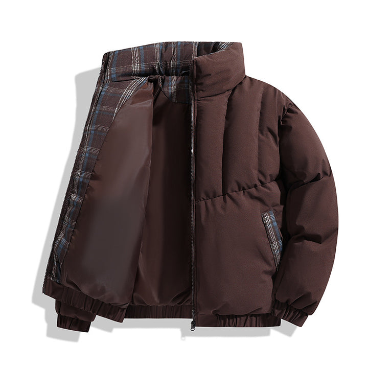 Herren isolierte Steppjacke mit hohen Kragen und praktischen Taschen Echoarchiv