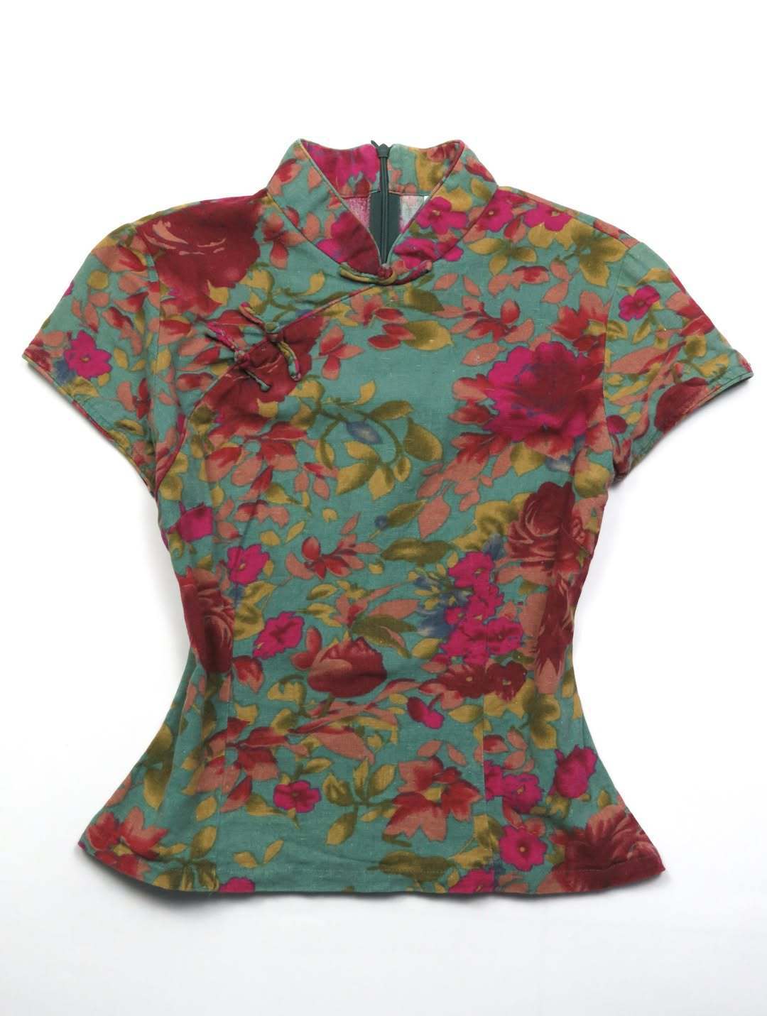 Damen Blumiges Oberteil mit Stehkragen Echo Archiv