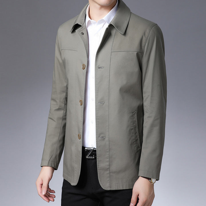 Herren modische Jacke mit klassischem Schnitt und praktischen Taschen Echoarchiv