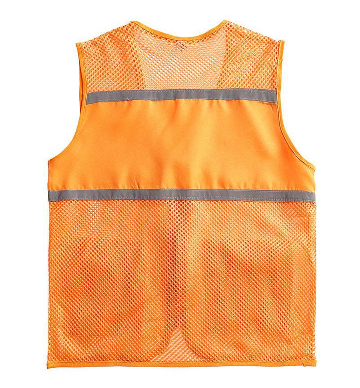 Unisex Sichtbare Utility-Weste mit atmungsaktivem Mesh, Reflektorbändern und großzügigen Fronttaschen Echoarchiv