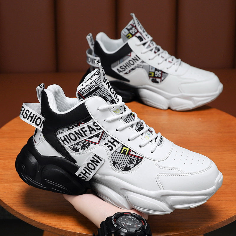 Unisex modische Plateau‑Chunky‑Sneaker mit grafischem Print, verstärkter Fersenlasche und dämpfender Hohlkammersohle – Norré
