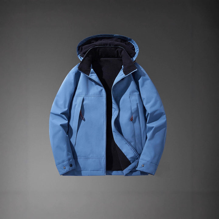 Herren Softshell-Übergangsjacke mit wärmendem Fleece-Innenfutter und Kapuze – Taviero