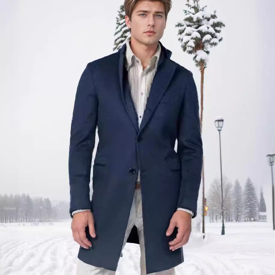 Herren eleganter Langblazer im modernen Schnitt Echoarchiv