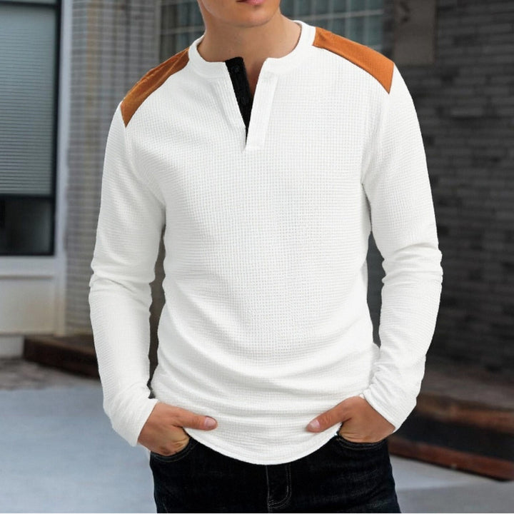 Herren Langarmshirt mit einzigartigem Strukturdesign Echoarchiv