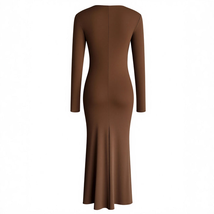 Damen elegantes Midi-Kleid aus hochwertigem Velours Echo Archiv