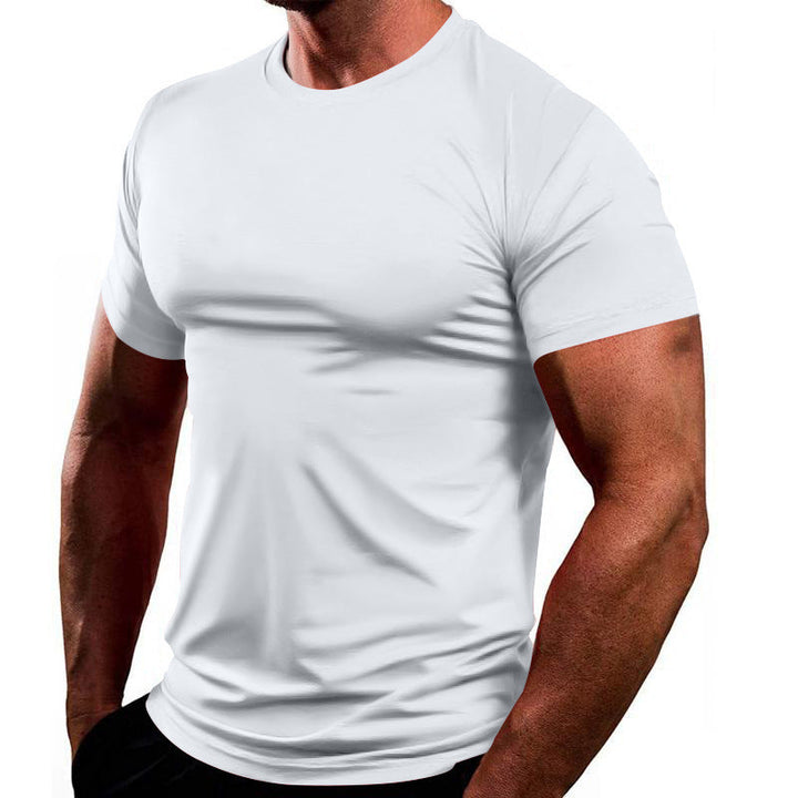 Herren Atmungsaktives Fitness-T-Shirt aus leichtem Stoff mit körperbetontem Schnitt Echoarchiv