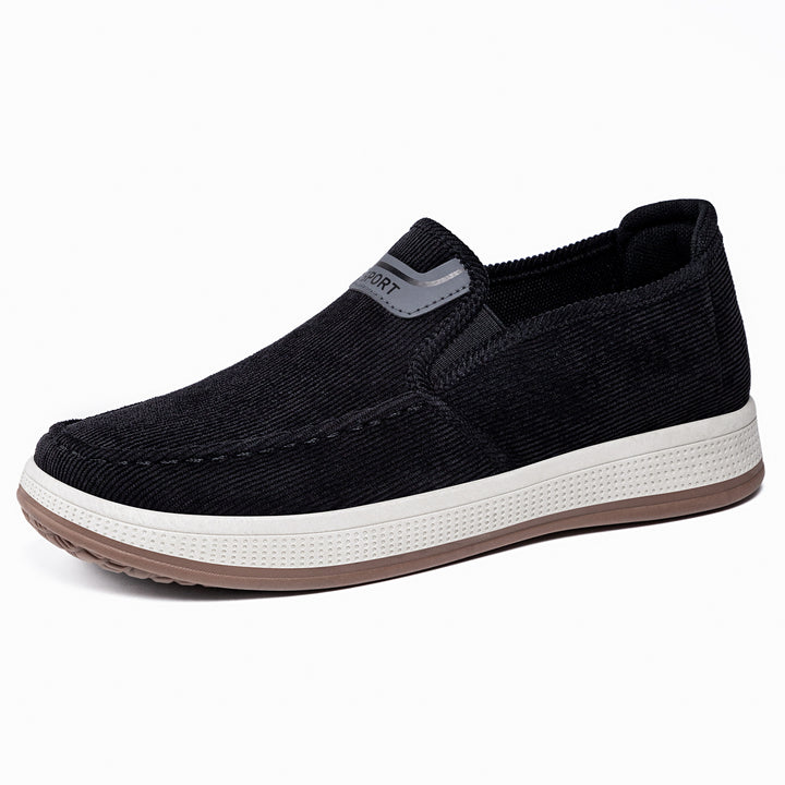 Herren nan Cord-Slipper-Sneaker mit elastischem Einstieg, gepolsterter Innensohle und griffiger Gummilaufsohle Echo Archiv