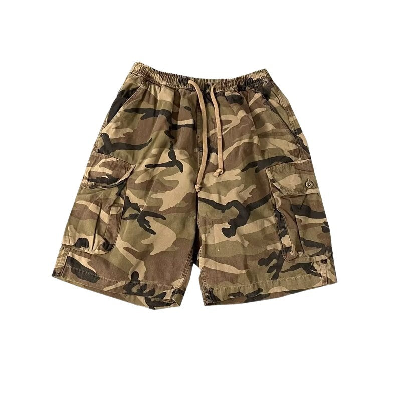 Herren Cargo-Shorts mit funktionalen Seitentaschen und verstellbarem Bund Echoarchiv