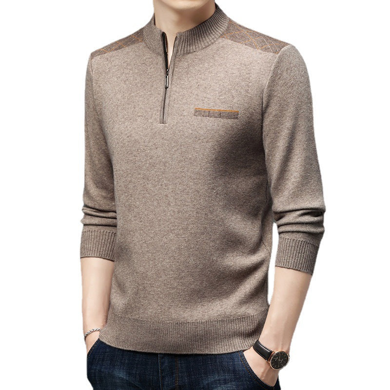 Herren eleganter Halbzip Pullover Echoarchiv