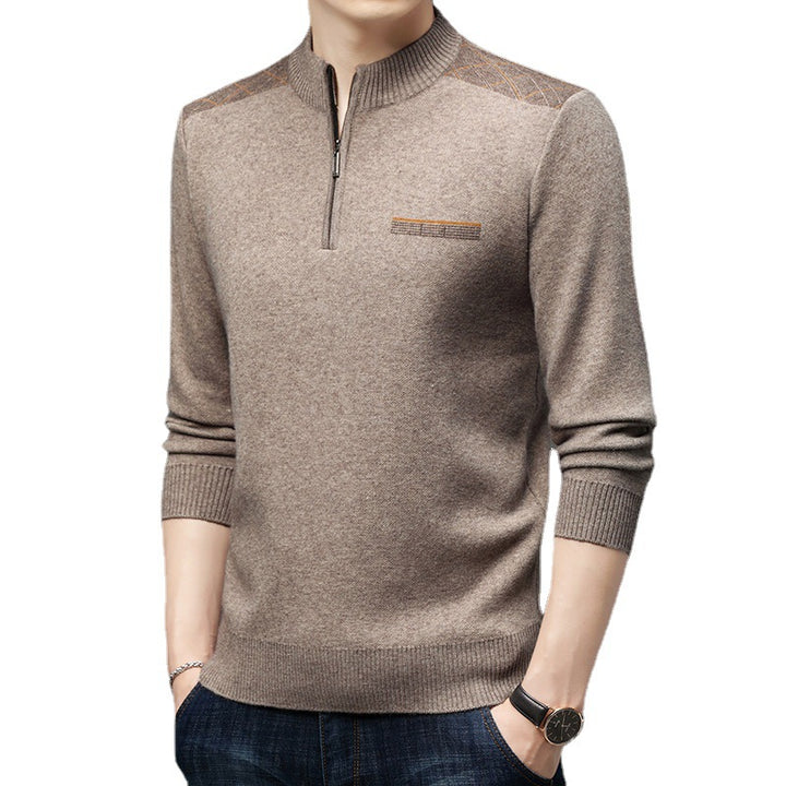 Herren eleganter Halbzip Pullover Echoarchiv