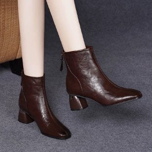 Damen Elegante Ankle Boots mit Blockabsatz Echo Archiv