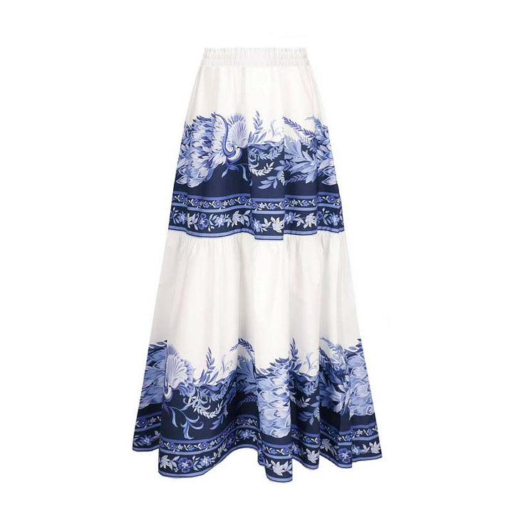 Damen Einteiler Badeanzug mit floralem Design und V-Ausschnitt Echo Archiv
