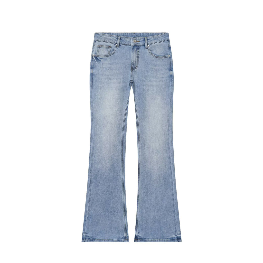 Damen Flared-Jeans mit mittelhohem Bund und Five-Pocket-Design Echoarchiv