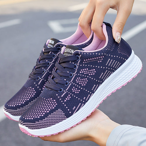 Damen nan leichte atmungsaktive Freizeit-Sneaker mit viskoelastischer Komfortsohle Echo Archiv