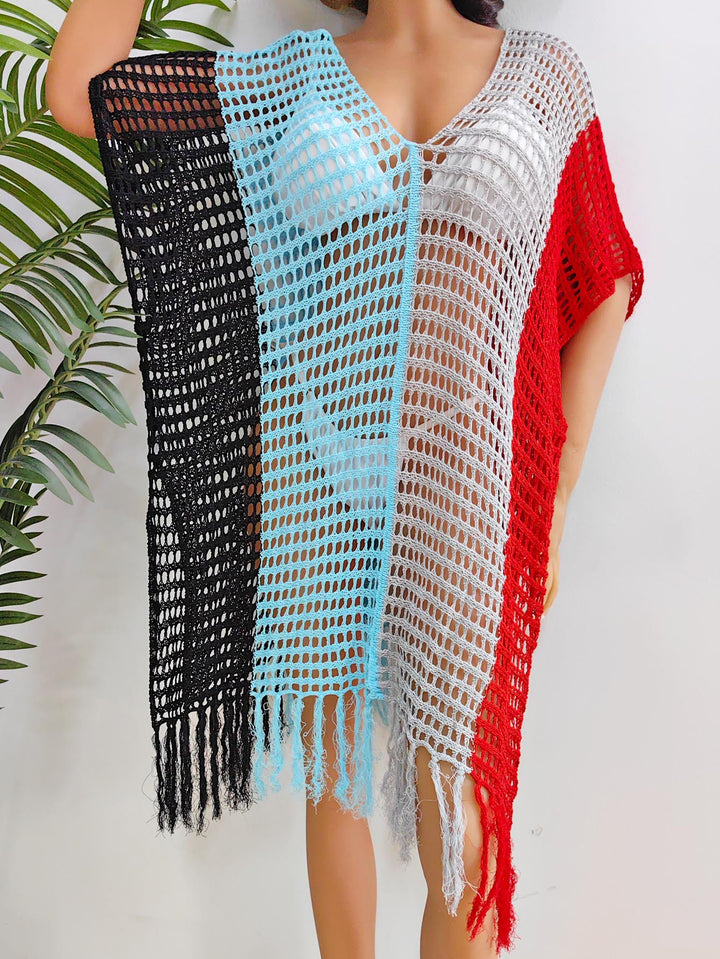 Damen luftig-transparenter Strandponcho Echo Archiv