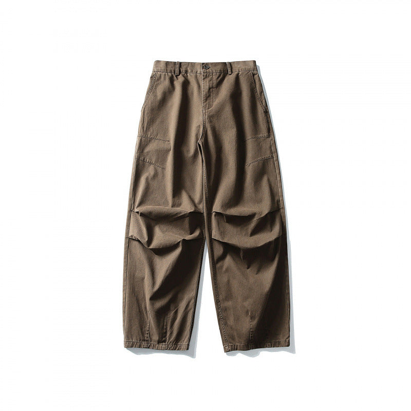 Unisex Weite Utility-Cargo-Hose im Relaxed-Fit mit Knieabnähern und elastischem Saum Echo Archiv