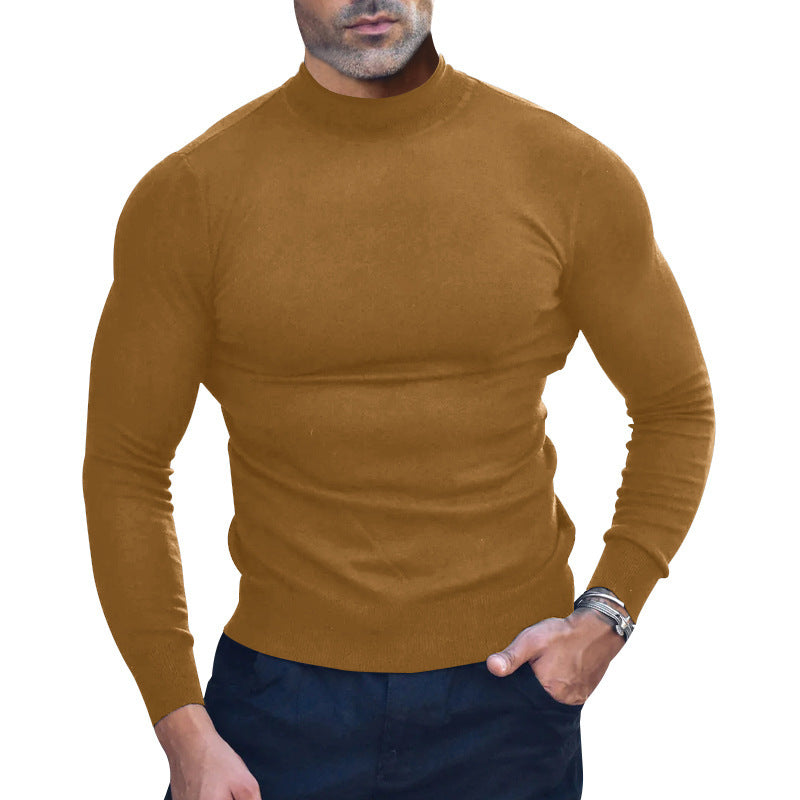 Herren nan körperbetonter Feinstrickpullover mit engem Rundhalsausschnitt Echo Archiv