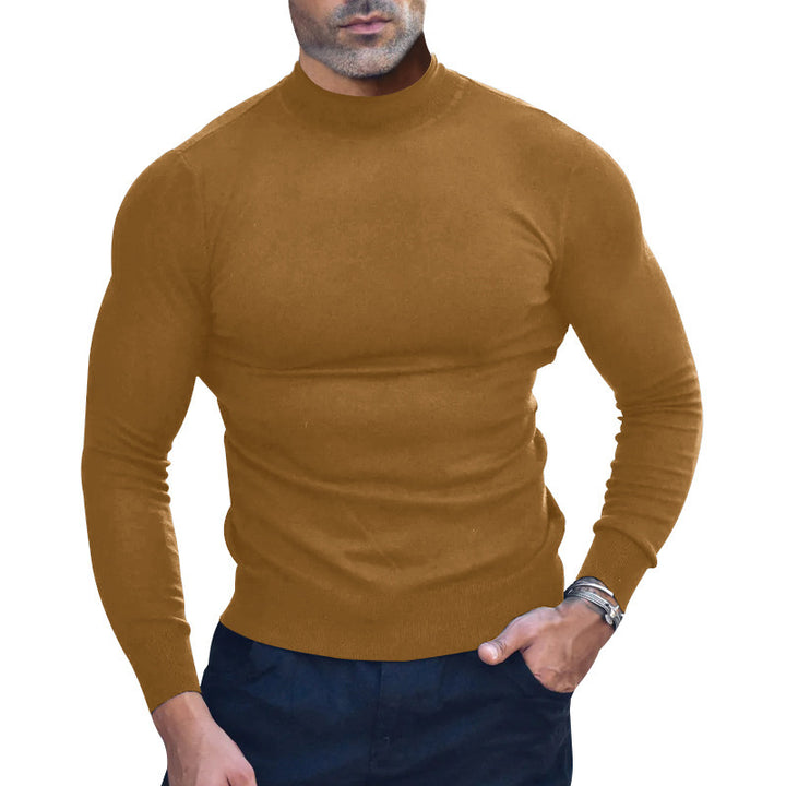 Herren nan körperbetonter Feinstrickpullover mit engem Rundhalsausschnitt Echo Archiv