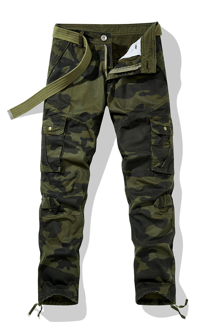 Herren Cargohose im modernen Camouflage-Design mit verstellbarem Bund Echoarchiv