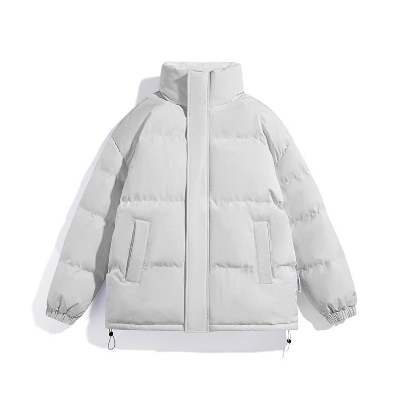 Unisex Boxy-Pufferjacke mit hohem Stehkragen, verdecktem Reißverschluss und verstellbarem Kordelzugsaum Echo Archiv