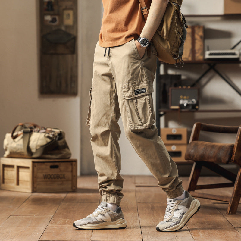 Herren Cargo-Jogginghose im Utility-Style mit verstärkten Klappentaschen und elastischem Saum Echo Archiv