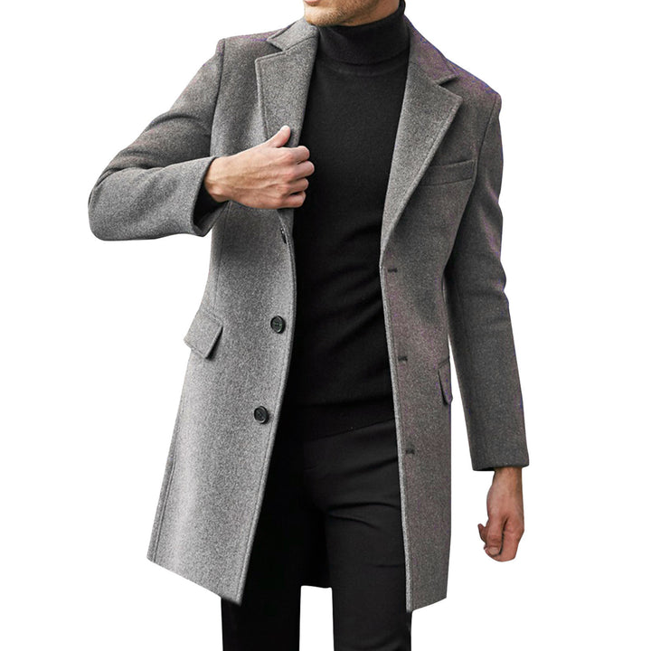 Herren eleganter Woolcoat Echoarchiv