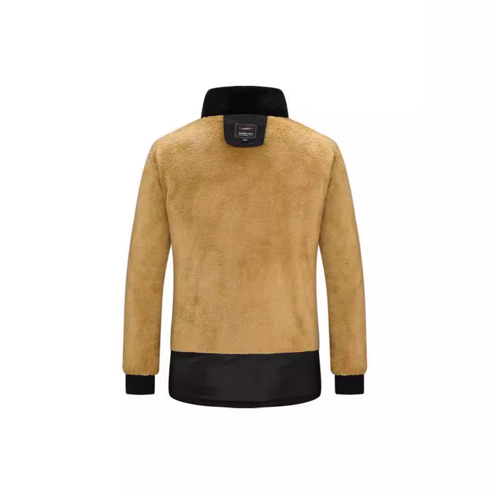 Herren Wattierter Parka mit durchgehendem Teddyfutter abnehmbarer Kapuze und Multifachtaschen – Marzano