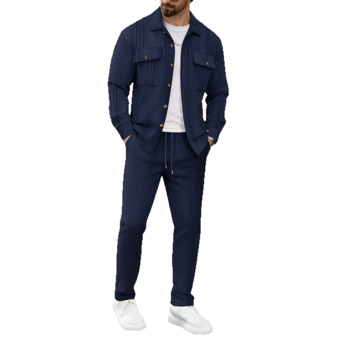 Herren modisches Strickanzug-Set Echoarchiv