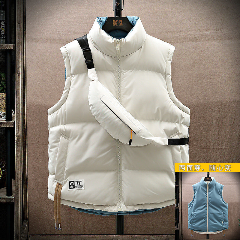 Herren isolierte Outdoor-Weste mit praktischen Seitentaschen und verstellbarem Saum Echoarchiv