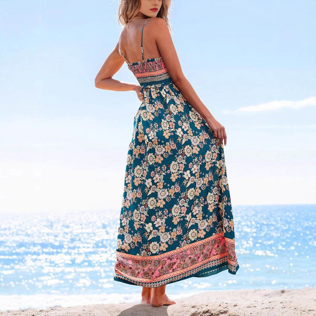 Damen Maxikleid mit floralem Design Echo Archiv