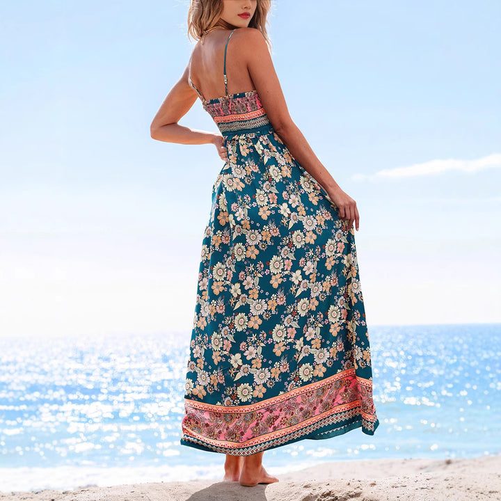 Damen Maxikleid mit floralem Design Echo Archiv